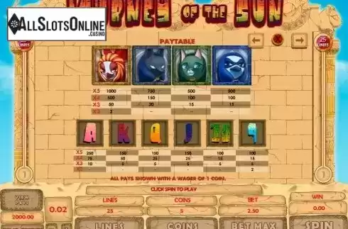 Screen4. Journey Of The Sun from Microgaming