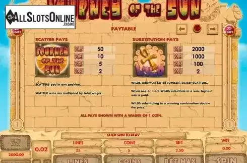 Screen3. Journey Of The Sun from Microgaming
