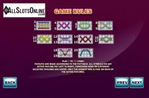 Paytable 3. Karaoke Star Slots from GamesOS