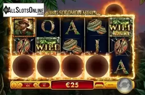 Free spins screen 1. King Solomon Mines from 2by2 Gaming