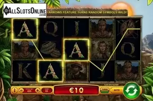 Win screen. King Solomon Mines from 2by2 Gaming
