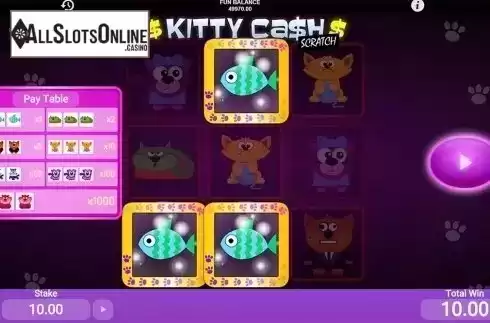 Game workflow 3. Kitty Cash Scratch from 1X2gaming