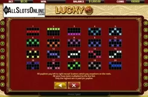 Lines. Lucky 8 (XIN Gaming) from XIN Gaming