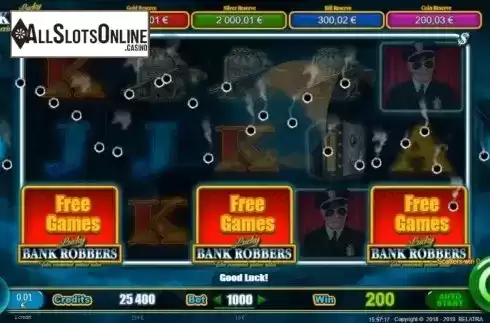 Free Spins 1. Lucky Bank Robbers from Belatra Games