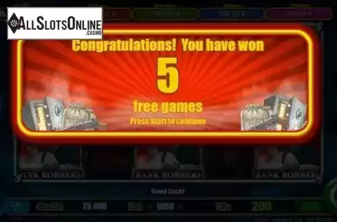 Free Spins 2. Lucky Bank Robbers from Belatra Games