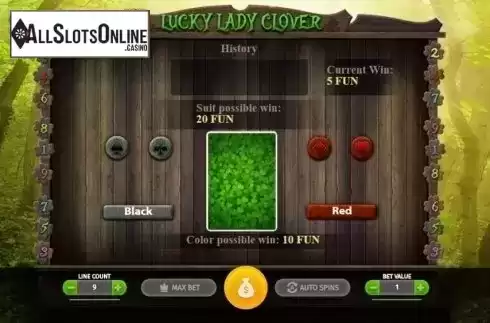 Gamble Screen. Lucky Lady's Clover from BGAMING