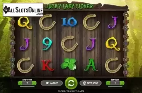Game Workflow screen . Lucky Lady's Clover from BGAMING