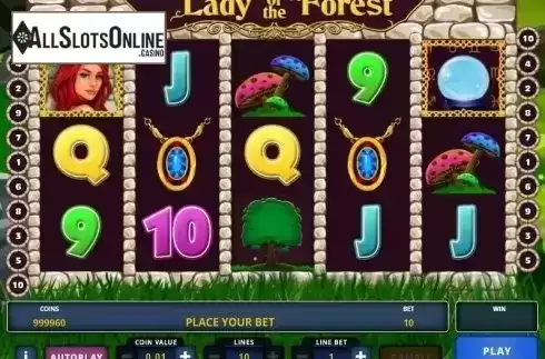 Screen 1. Lady of the Forest from Zeus Play