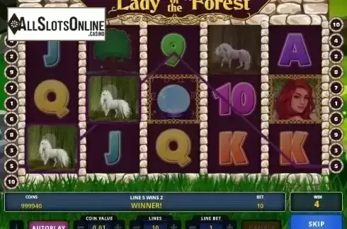 Screen 2. Lady of the Forest from Zeus Play