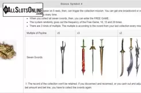 Bonus Symbol 2. Legend of 7 Swords from esball