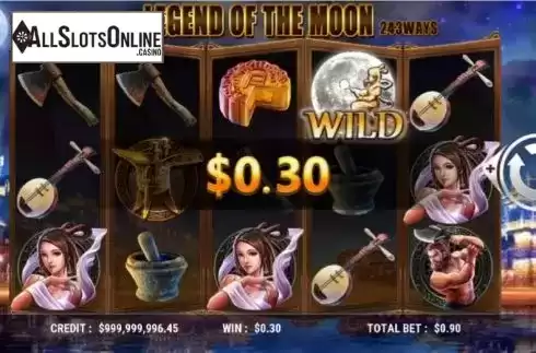 Win screen 3. Legend of the Moon from Slot Factory