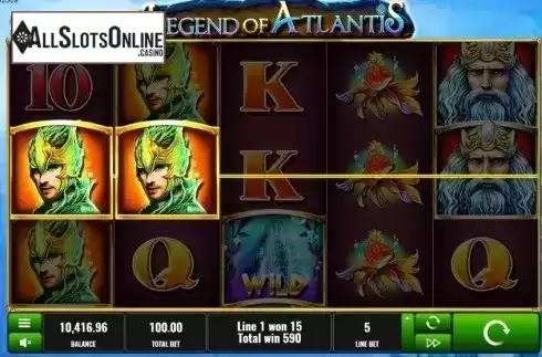 Win screen. Legend of Atlantis from Platipus
