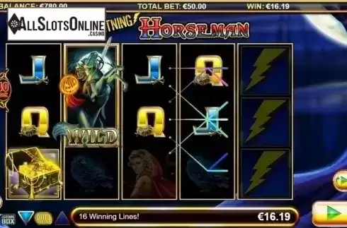 Win Screen 4. Lightning Horseman from Lightning Box
