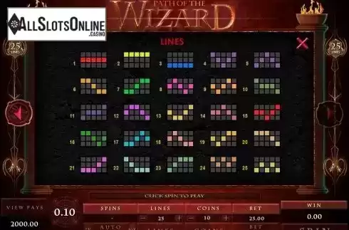 Screen7. Path of the Wizard from Microgaming