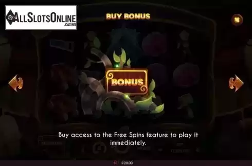 Buy Feature screen