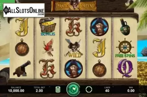 Reel Screen. Pirates of Fortune from Caleta Gaming