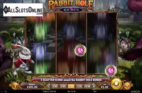 Tower Free Spins 3. Rabbit Hole Riches from Play'n Go