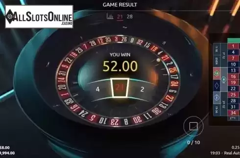 Game Screen 2. Real Auto Roulette from Real Dealer Studios