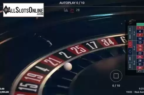 Game Screen 3. Real Auto Roulette from Real Dealer Studios
