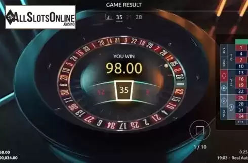 Game Screen 5. Real Auto Roulette from Real Dealer Studios