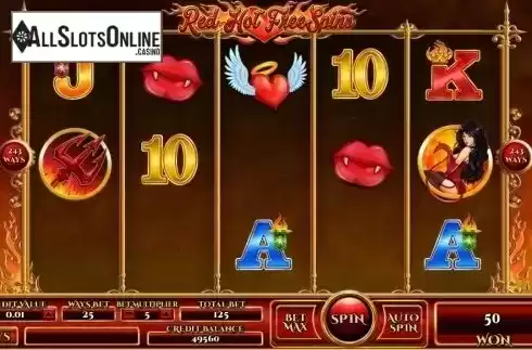 Win Screen 2. Red Hot Free Spins from TOP TREND GAMING