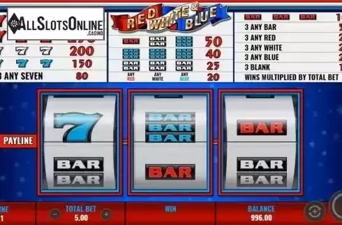 Reel Screen. Red White & Blue (IGT) from IGT