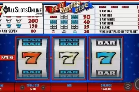 Win Screen. Red White & Blue (IGT) from IGT