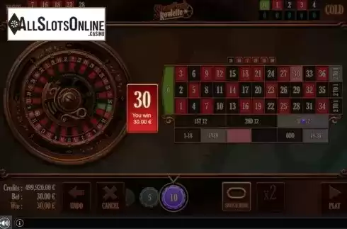 Win screen 3. Steampunk Roulette from GAMING1