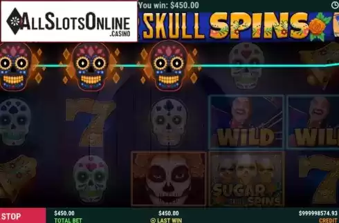 Win screen 3. Sugar Skull Spins from Slot Factory