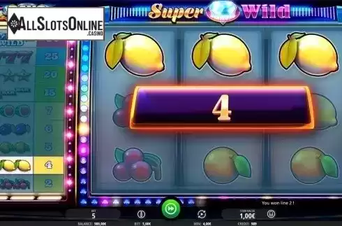 Win screen. Super Diamond Wild from iSoftBet