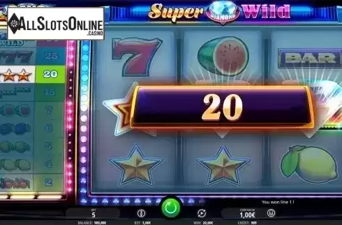Wild win screen. Super Diamond Wild from iSoftBet