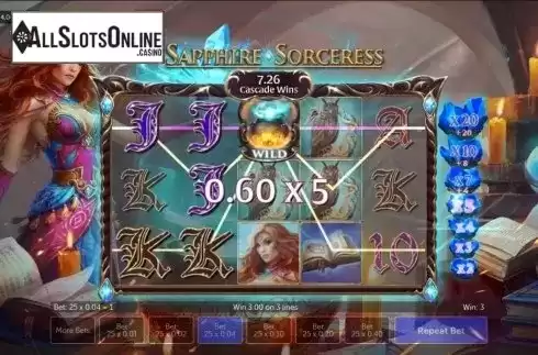 5x multiplier. Sapphire Sorceress from Gamesys