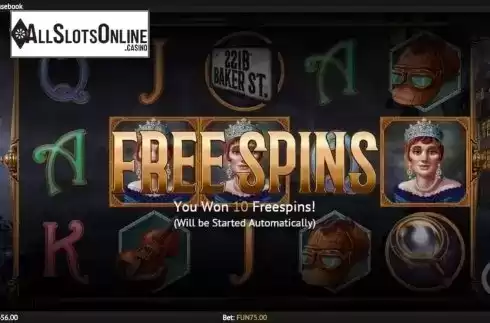 Free Spins 1. Sherlock's Casebook from 1X2gaming