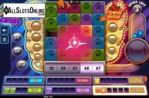 Game Screen. Slingo Cash Buster from Instant Win Gaming
