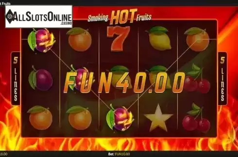 Win Screen 2. Smoking Hot Fruits from 1X2gaming