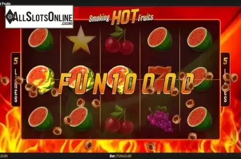 Win Screen 3. Smoking Hot Fruits from 1X2gaming