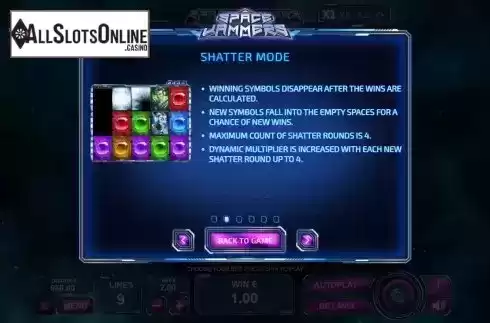Shatter mode screen
