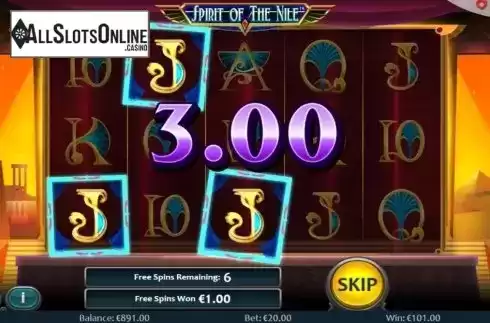 Free Spins 1. Spirit Of The Nile from Nucleus Gaming