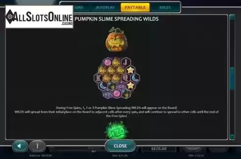 Wild Feature Screen. Spooktacular Spins from Nucleus Gaming