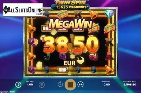 Mega Win. Twin Spin Megaways from NetEnt