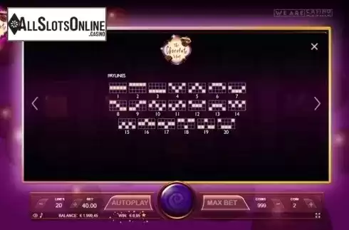 Paylines. The Chocolate Slot from We Are Casino