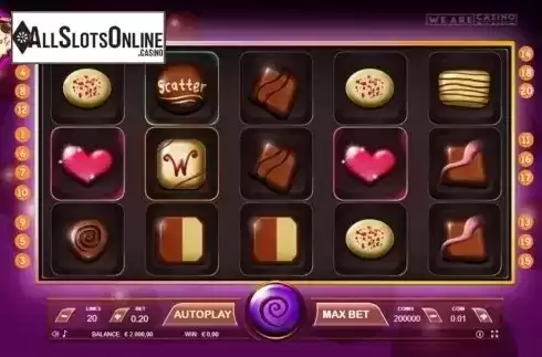 Reel Screen. The Chocolate Slot from We Are Casino