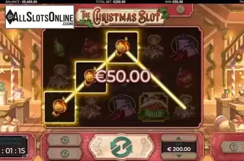 Win Screen 2. The Christmas Slot from Green Jade Games