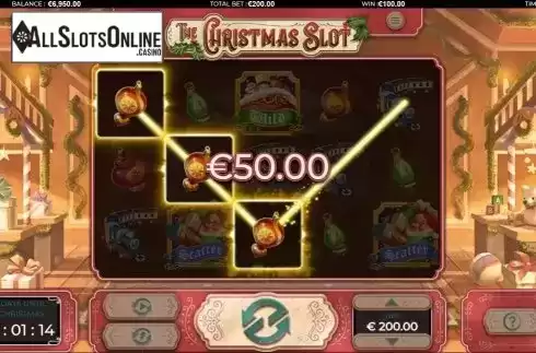 Win Screen 4. The Christmas Slot from Green Jade Games