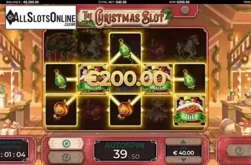 Win Screen 5. The Christmas Slot from Green Jade Games