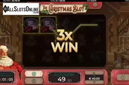 Multiplier Feature. The Christmas Slot from Green Jade Games