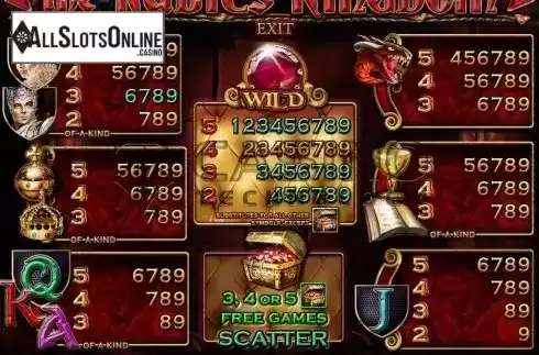 Screen4. The Rubies Kingdom from Casino Technology
