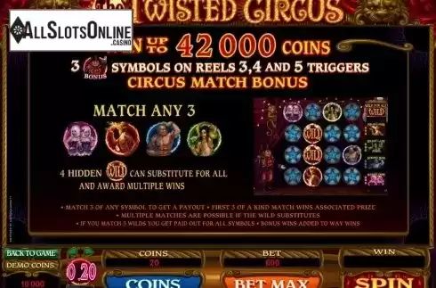 3. The Twisted Circus from Microgaming
