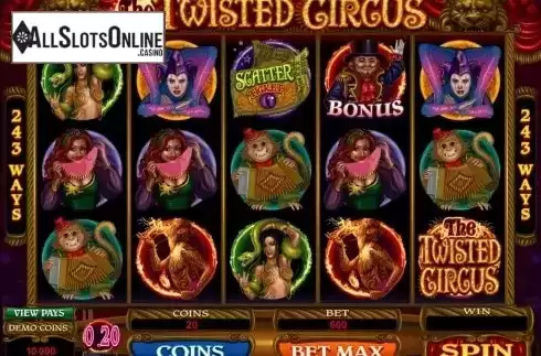 4. The Twisted Circus from Microgaming