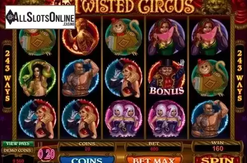 5. The Twisted Circus from Microgaming